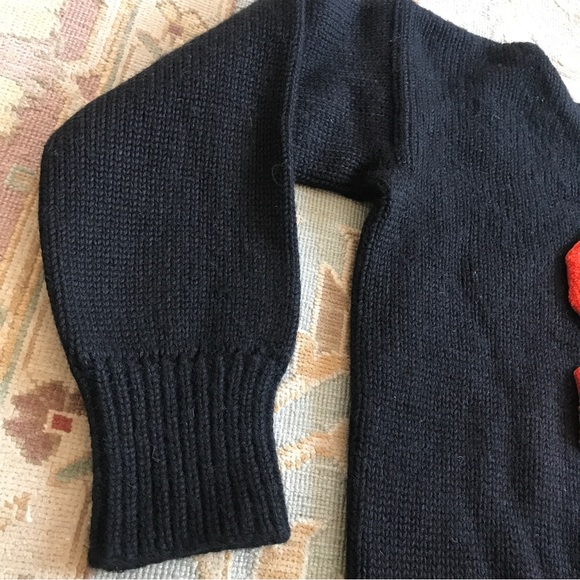 SOLD:  1940’s Highland Knitting Mills Wool Varsity College Letter Sweater - Picture 9 of 16